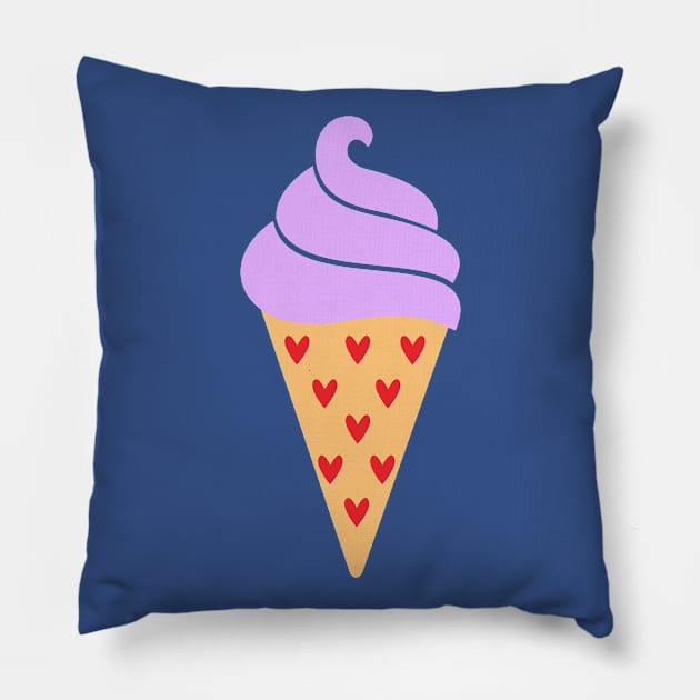 ICECREAM LOVER Pillow by MarkBlakeDesigns