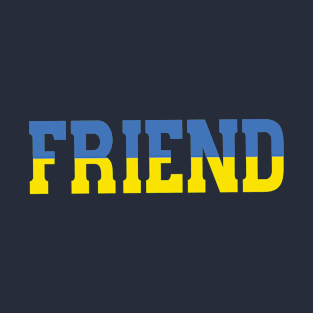 Friend with Blue & Yellow T-Shirt