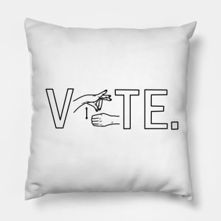 Vote ASL Pillow