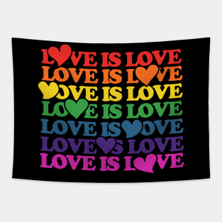 Love is Love Rainbow Tapestry