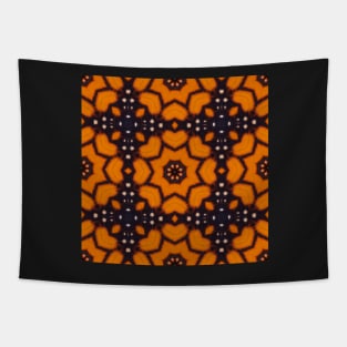 Orange and Black Monarch Butterfly Pattern 1 Tapestry