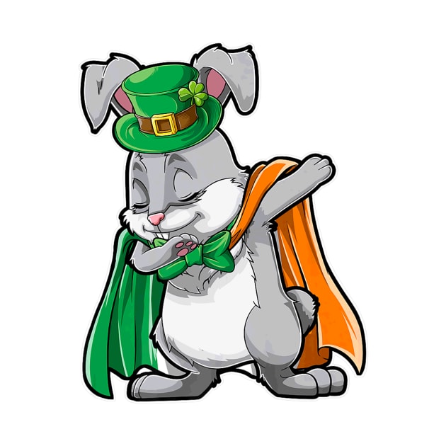 Dabbing Bunny St Patricks Day Boys Leprechaun Irish by Macy XenomorphQueen