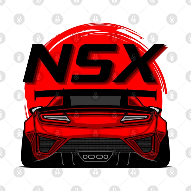 Red NSX Rear JDM by GoldenTuners