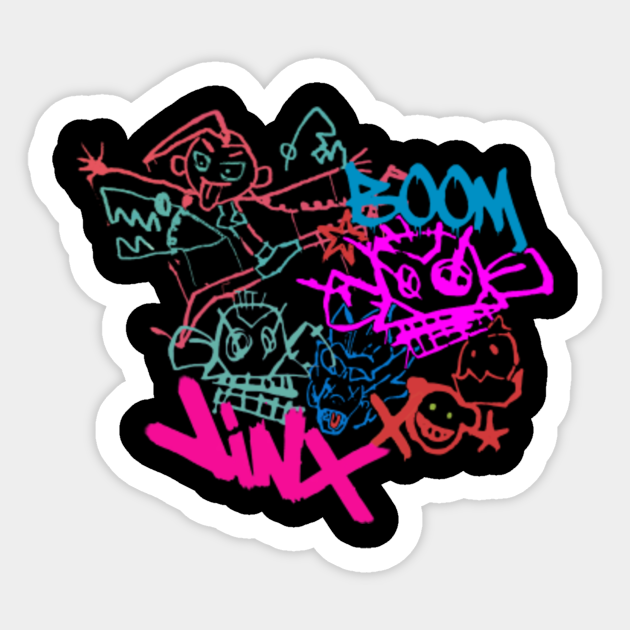 Jinx graffiti II - Arcane - Sticker