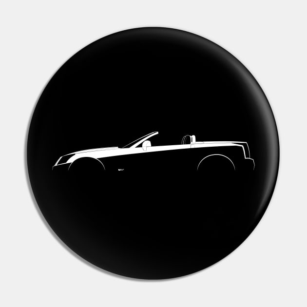 Cadillac XLR-V Silhouette Pin by Car-Silhouettes