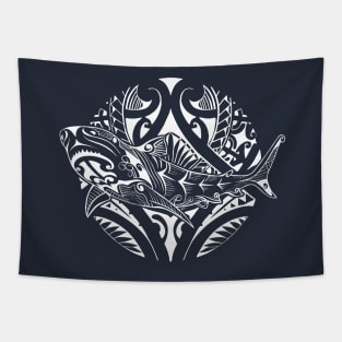 Maori shark Tapestry