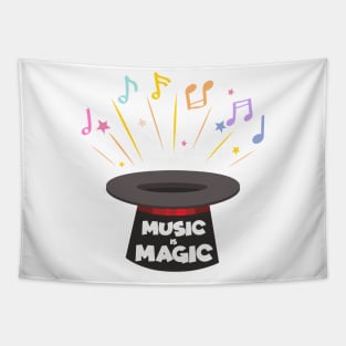 Music is Magic Music for Music Lovers T-Shirt Tapestry