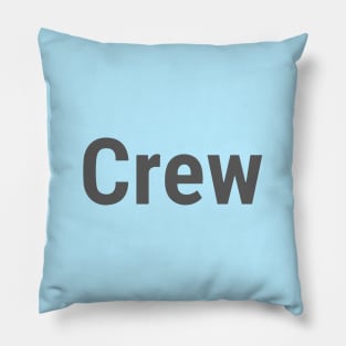 Crew Large backside t-shirt Grey Pillow