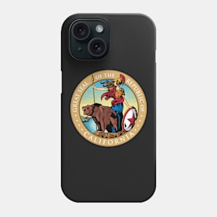 Colored California Republic Great Seal Phone Case