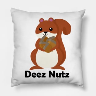 Deez Nuts Squirrel Pillow