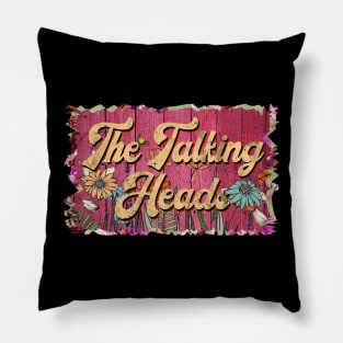 Classic Talking Personalized Flowers Proud Name Pillow