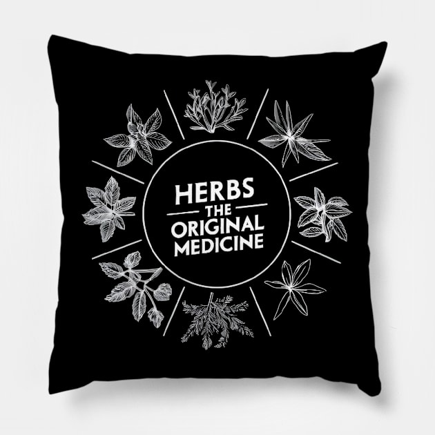 Herbs: the original medicine , herbalist day Pillow by CreationArt8