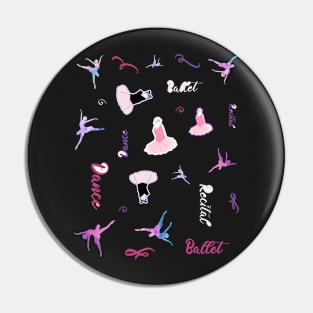 Watercolor Ballerina Sticker Dancer Pack Pin