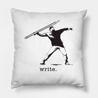 Pencil Thrower Banksy - WRITE Pillow