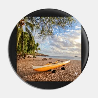 Hulopoe Bay Canoe Pin