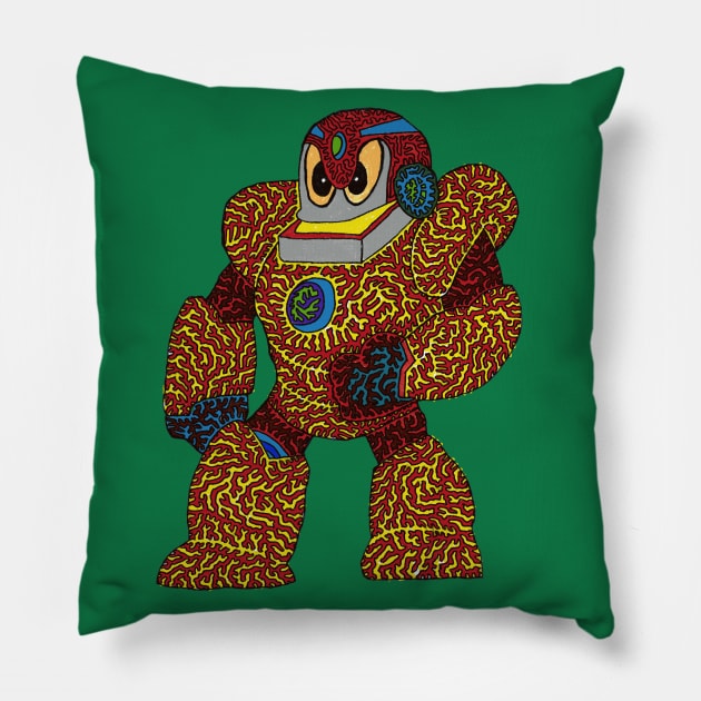 Titan Robot Pillow by NightserFineArts