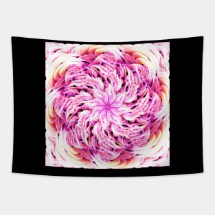 Neon Floral Mandala Tapestry