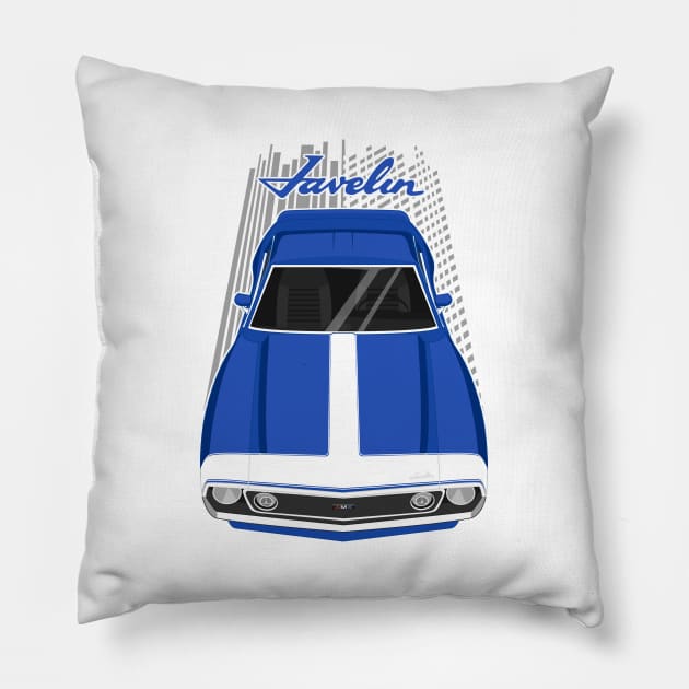 AMC Javelin AMX - Olympic Blue Pillow by V8social