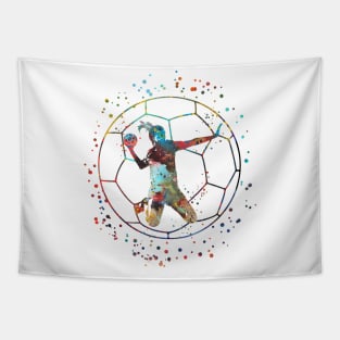 Girl handball Tapestry