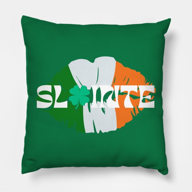 SLAINTE IRISH KISS Pillow by Lolane