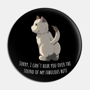 Cute Cat Butt Pin