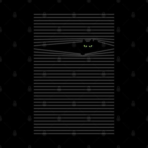 Hidden Little Black Cat Lines Everybody Knows by vo_maria