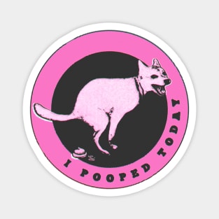 Pink And Black Funny Dog Magnet