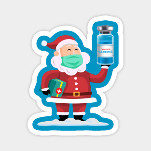 Shanta Claus with COVID 19 VACCINE Magnet