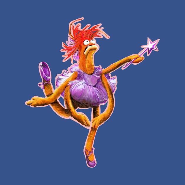 Prawn Lake - Pepe the King Prawn Ballerina Illustration by CatsandBats