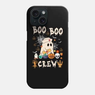 Halloween Ghost Nurse Boo Crew Phone Case