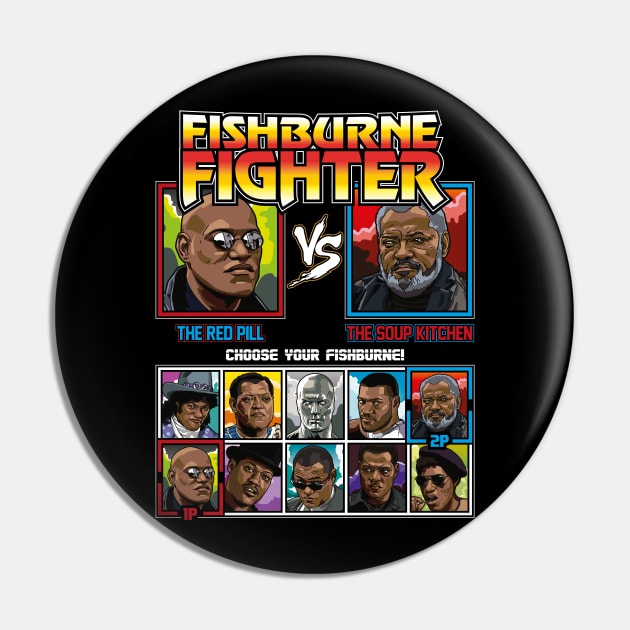 Laurence Fishburne Fighter Pin by RetroReview