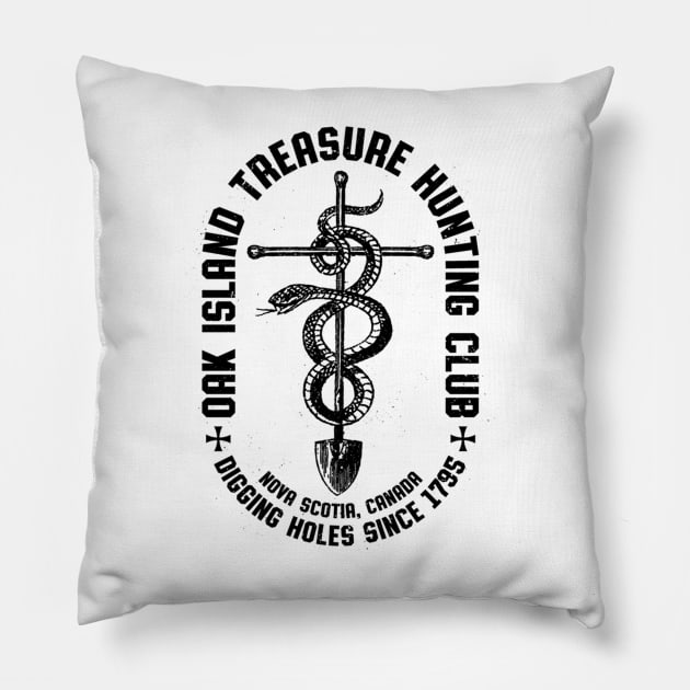 Oak Island Treasure Hunter Templar Club  Gift Pillow by Kimhanderson