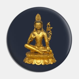 Seated Avalokiteshvara, the Buddha of Infinite Compassion Pin