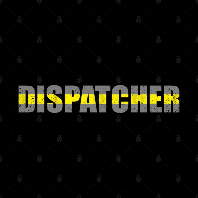 911 Dispatcher Thin Gold Line by bluelinemotivation