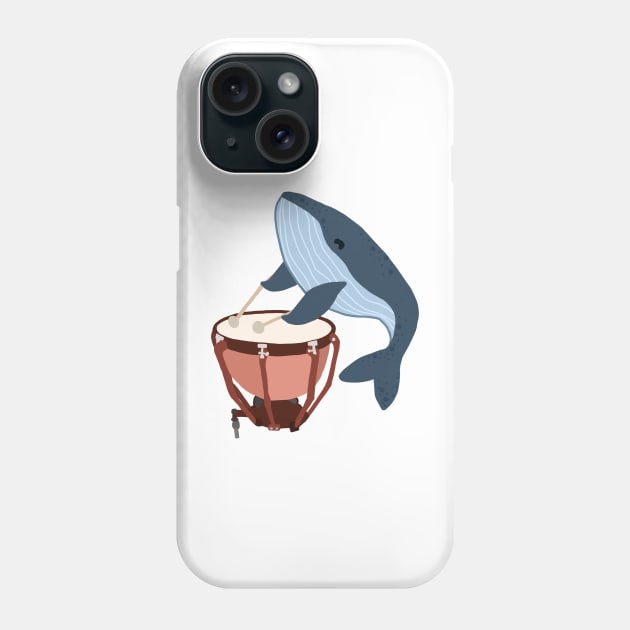 Timpani Whale Phone Case by Artstuffs121