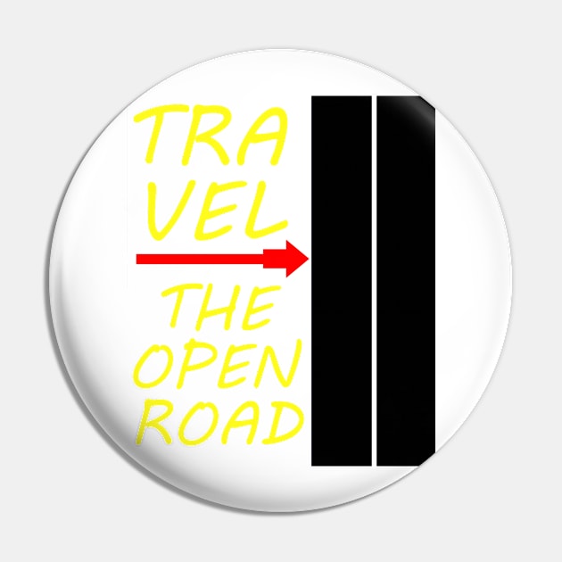 Travel The Open Road Pin by simonjgerber