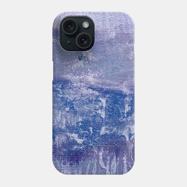 Blue Purple Indigo Abstract Art Phone Case by Go Abstract Art