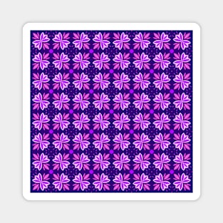 Spring flowers and leaves pattern, version 13 Magnet