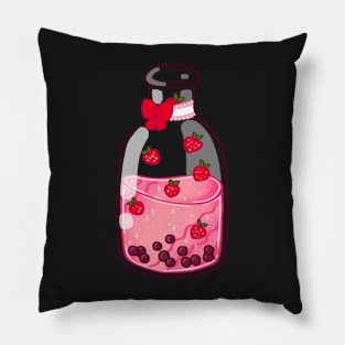 Strawberry Boba Pillow