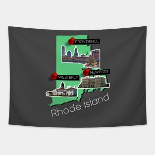 Rhode Island Map Tapestry