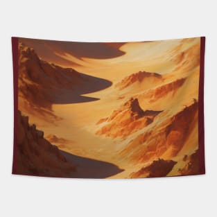 Desert Dunes in Summer Heat Tapestry