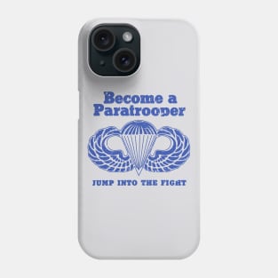 Retro Airborne Become a Paratrooper Phone Case