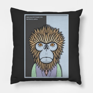 Golden Snub Nosed Monkey Pillow