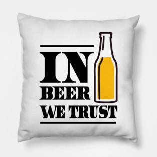 In beer we trust Pillow