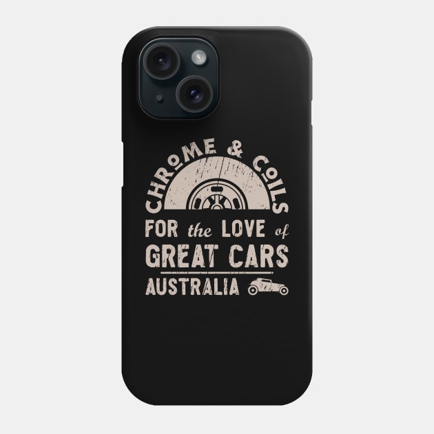 Great Cars - Chrome and Coils - Australia Phone Case by CC I Design