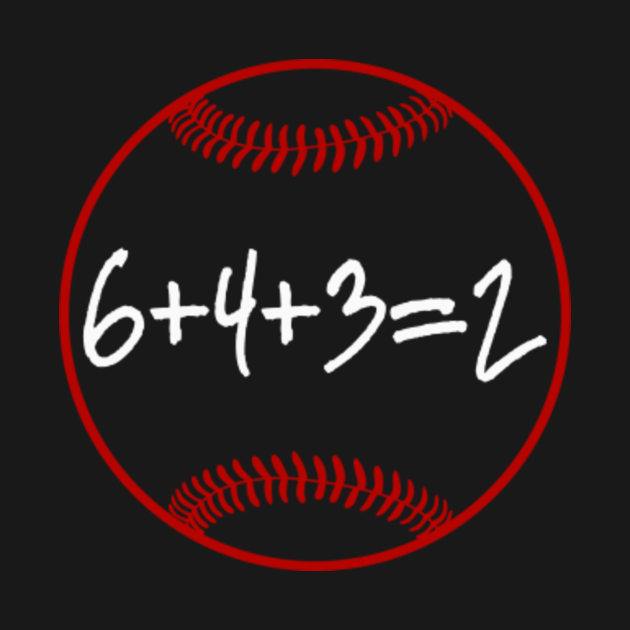 Baseball Math 6432 Double Play Baseball Math TShirt TeePublic
