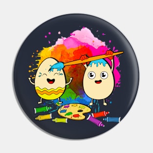 Easter Eggs Painting Funny Cute Humor Pin