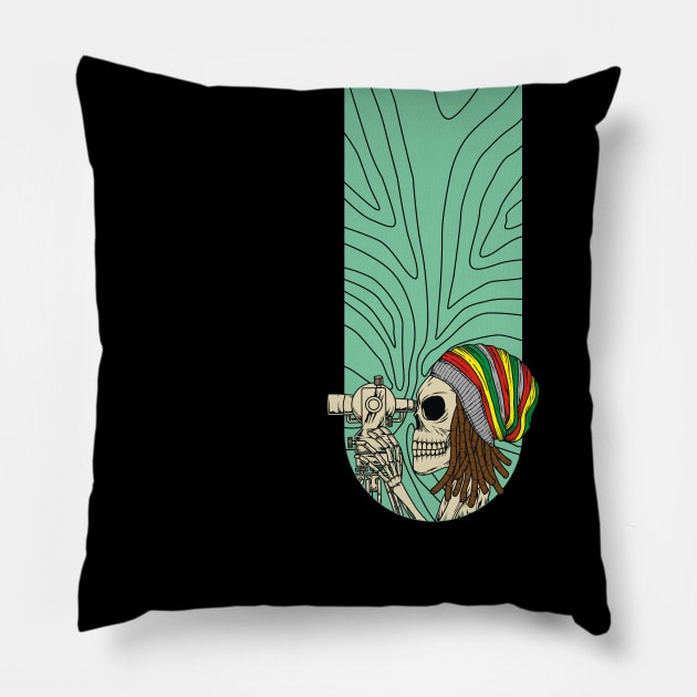 DREADLOCK SURVEYOR 2 Pillow by AZMTH CLOTHING