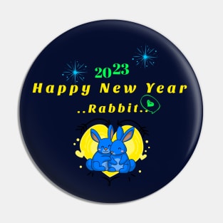 Happy new year rabbit Pin