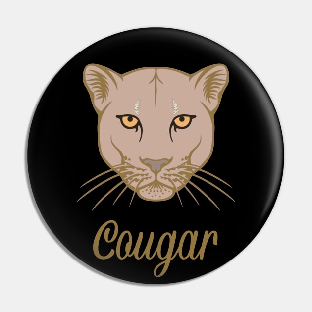 Cougar Pin by Miozoto_Design